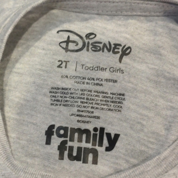 Disney Minnie Mouse Mini Me Gray Tee size 2T - Picture 4 of 4